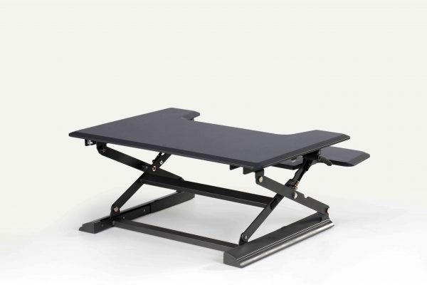 Ergonomically Adjustable Standing / Sitting Computer Stand Desk UP36 Black