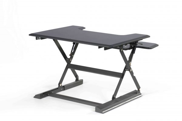 Ergonomically Adjustable Standing / Sitting Computer Stand Desk UP36 Black