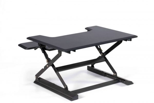 Ergonomically Adjustable Standing / Sitting Computer Stand Desk UP36 Black