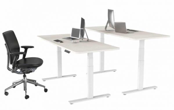 Ergonomic Stand-15 Adjustable Electric Standing Table White